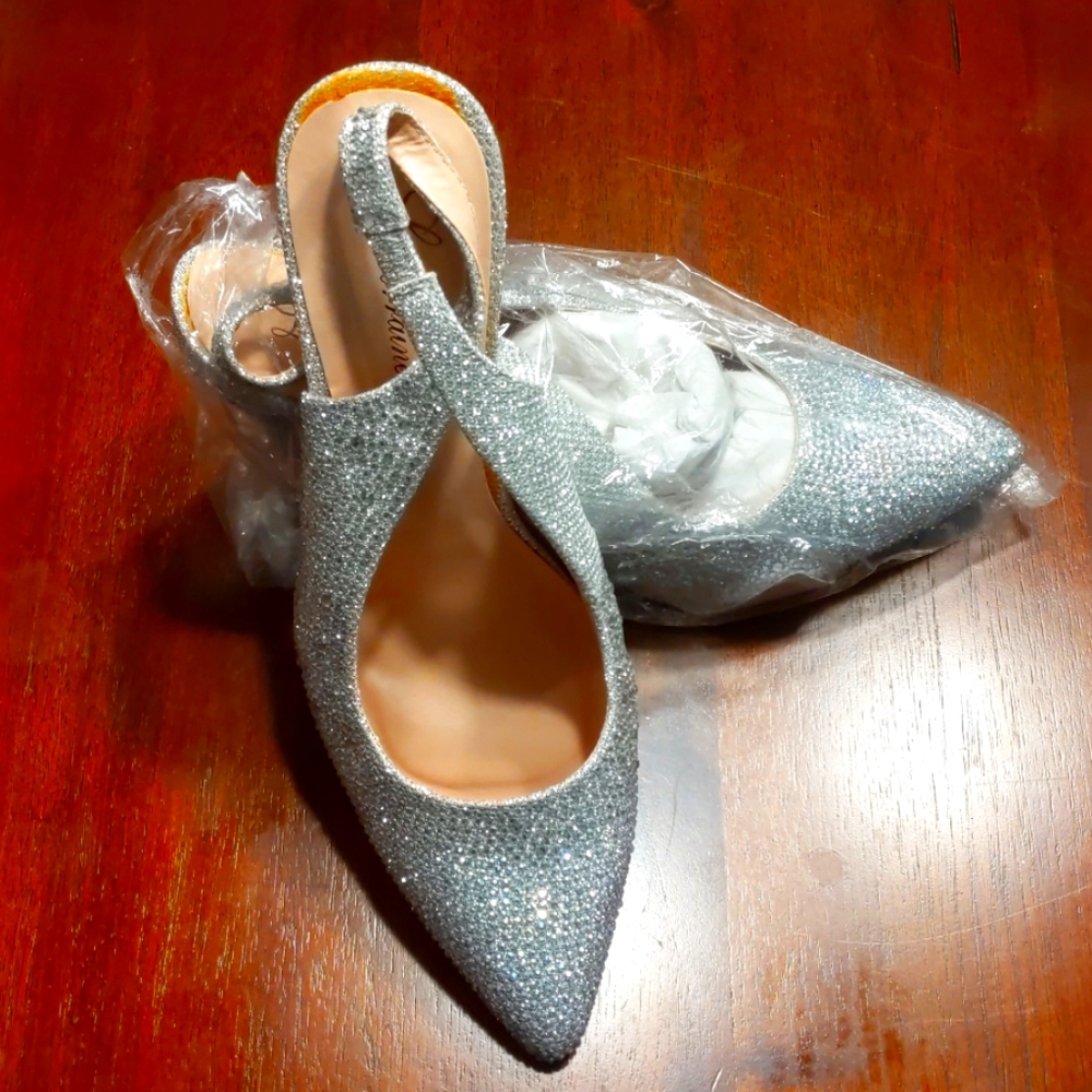 Rhinestone Slingback Heel - L Lorraine Sheri